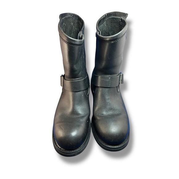 Harley Davidson Motorcycle 94047 Zip Up Leather Boots Men's Size 11 USA 44 EUR - Picture 5 of 9